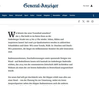 Die Veranstaltung präsentiert neue Trends in Badezimmerdesigns, einschließlich Walk-In-Duschen und modernen WCs.